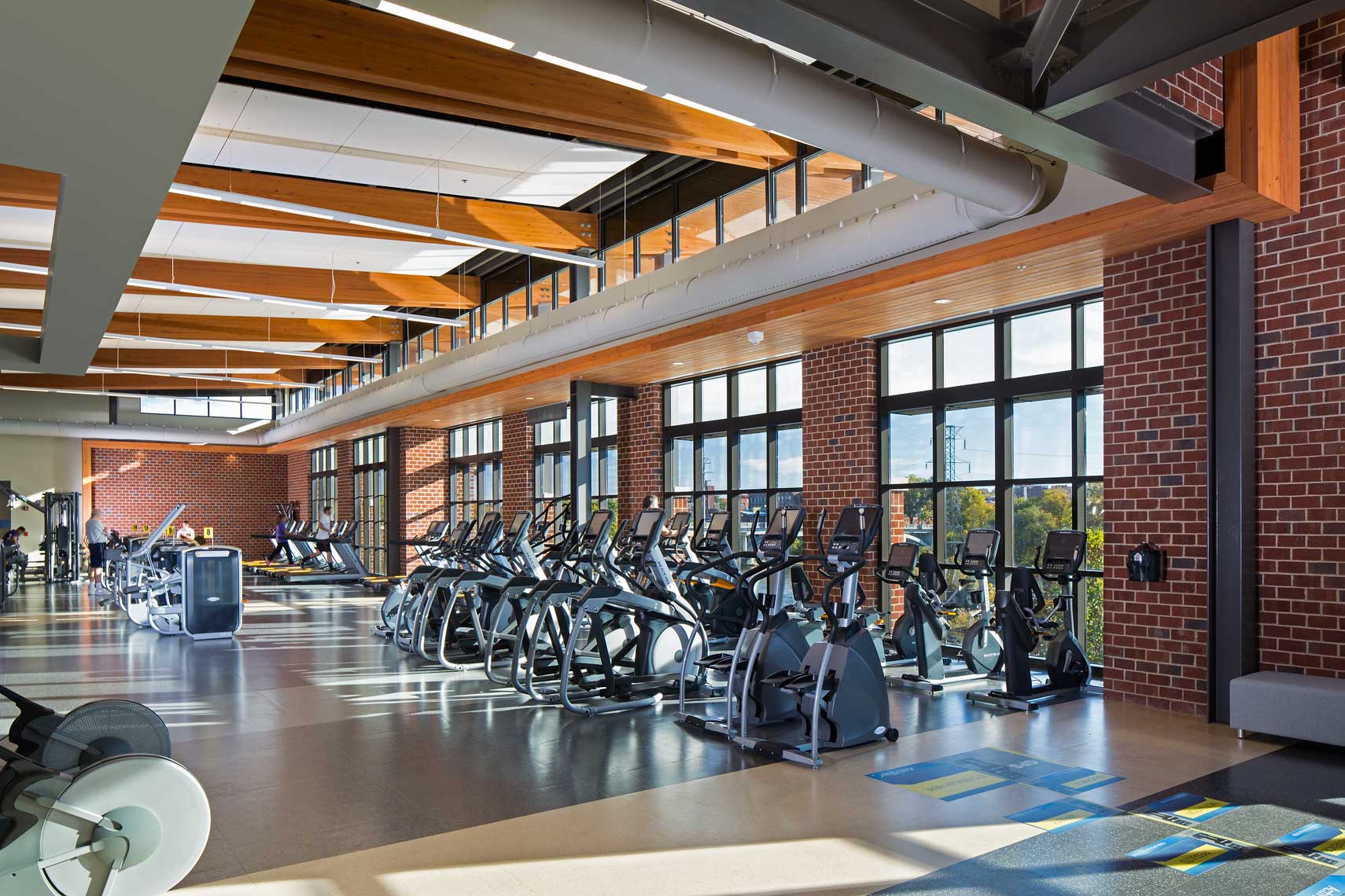 The cardio fitness center at the Danville Family YMCA