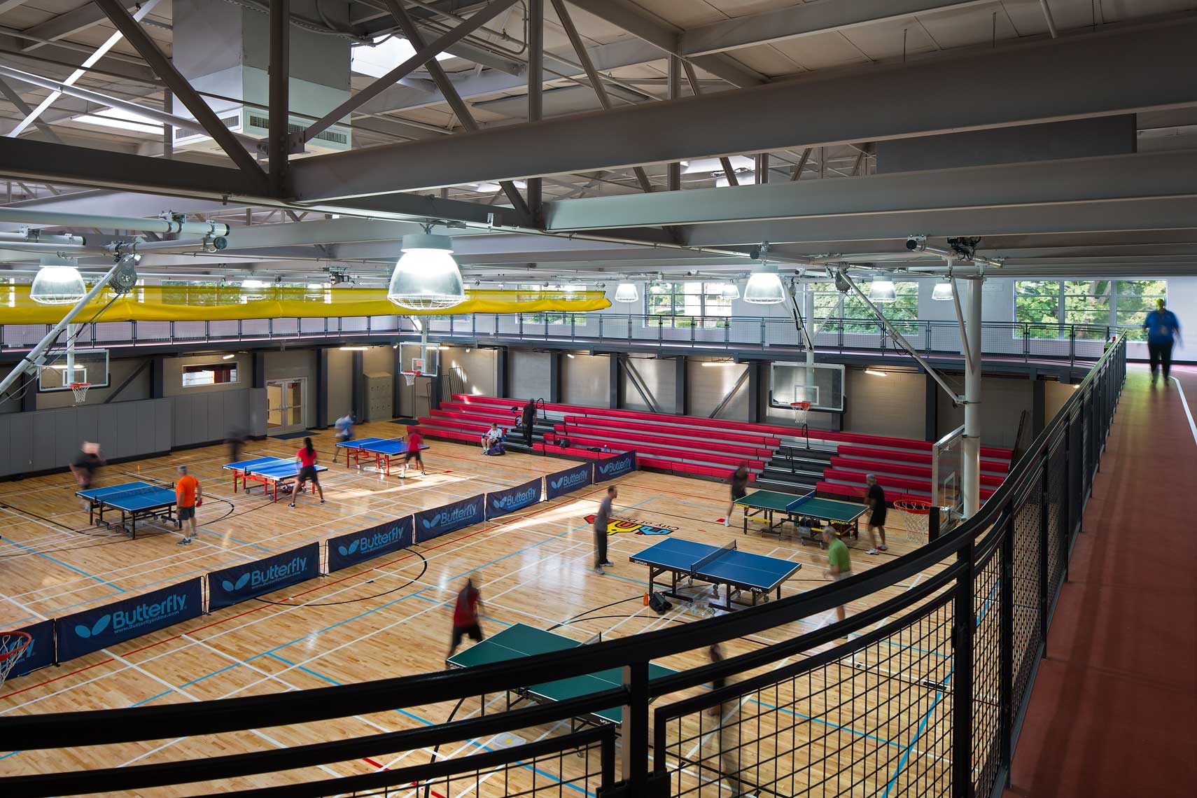 Decatur Recreation Center | Gymnasium with Track<br>Praxis3 / Ward General Contractors / Amy Lansberg
