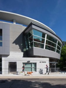 An exterior daytime view of the University of Georgia Foley Field