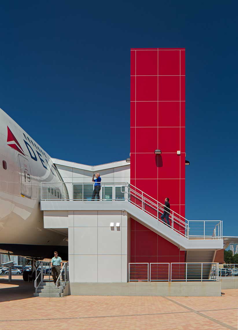 Delta Flight Museum | 747 Museum Entrance Tower<br>SSOE Group | Stevens & Wilkinson