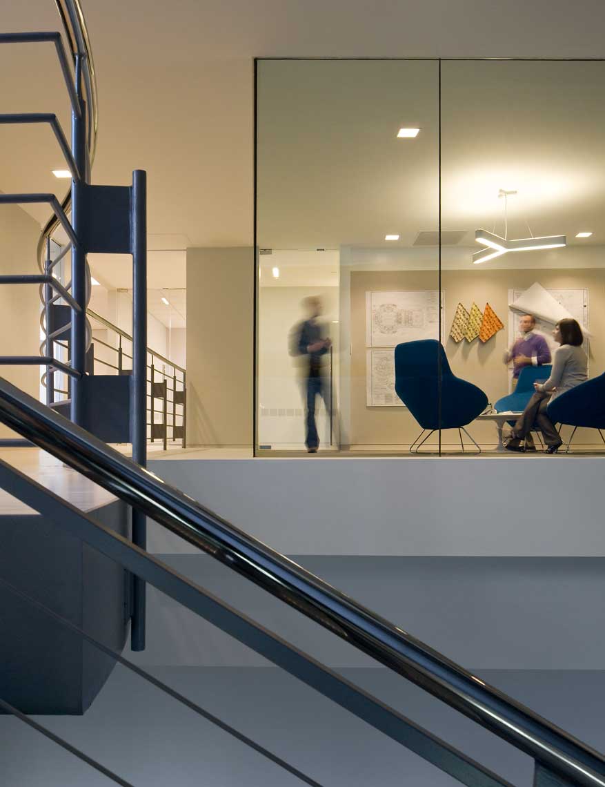 Interior view of the office space at the Heery Corporate Offices