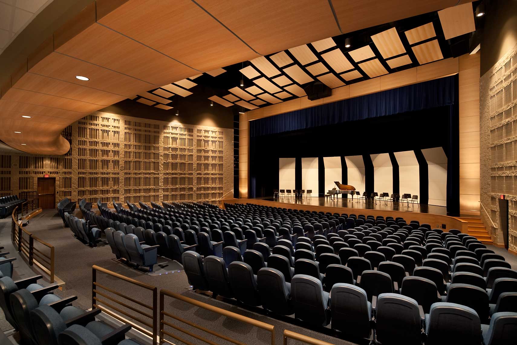 A view of the sumptuous Performance Center at the Byrnes Fine Arts Center in Spartanburg, SC
