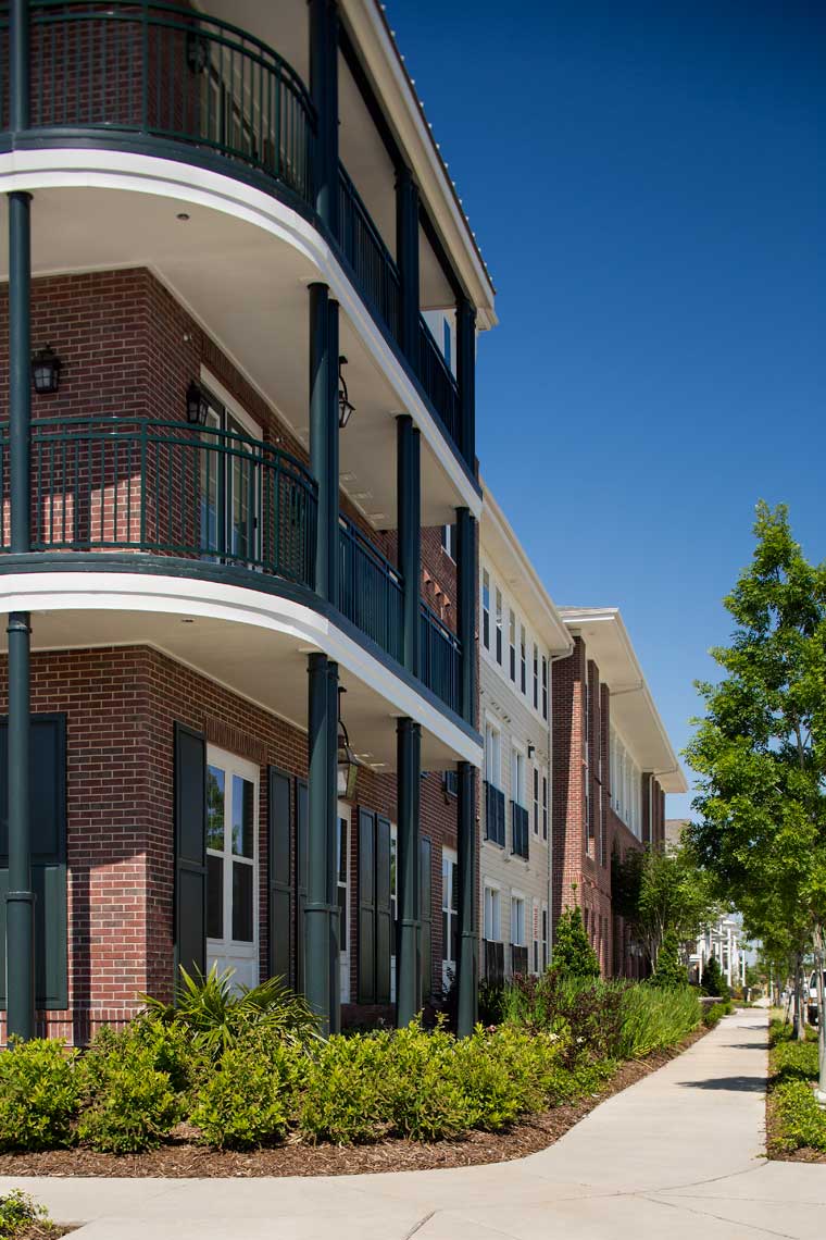 Heritage Senior Residences at Columbia Parc New Orleans | Balcony Detail<br>Columbia Residential / JHP Architecture