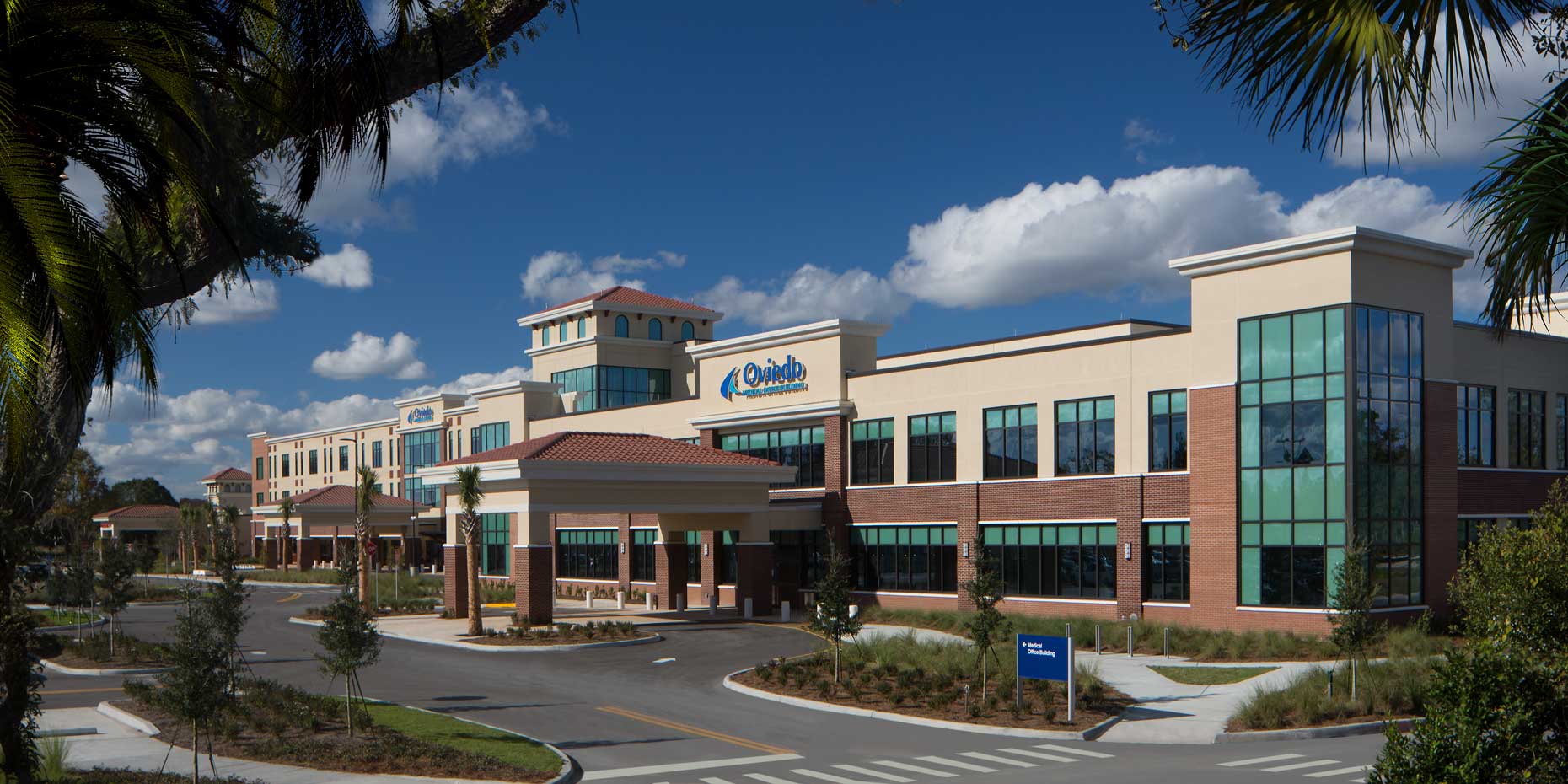 An exterior view of the Oviedo Medical Center in Oviedo, Florida