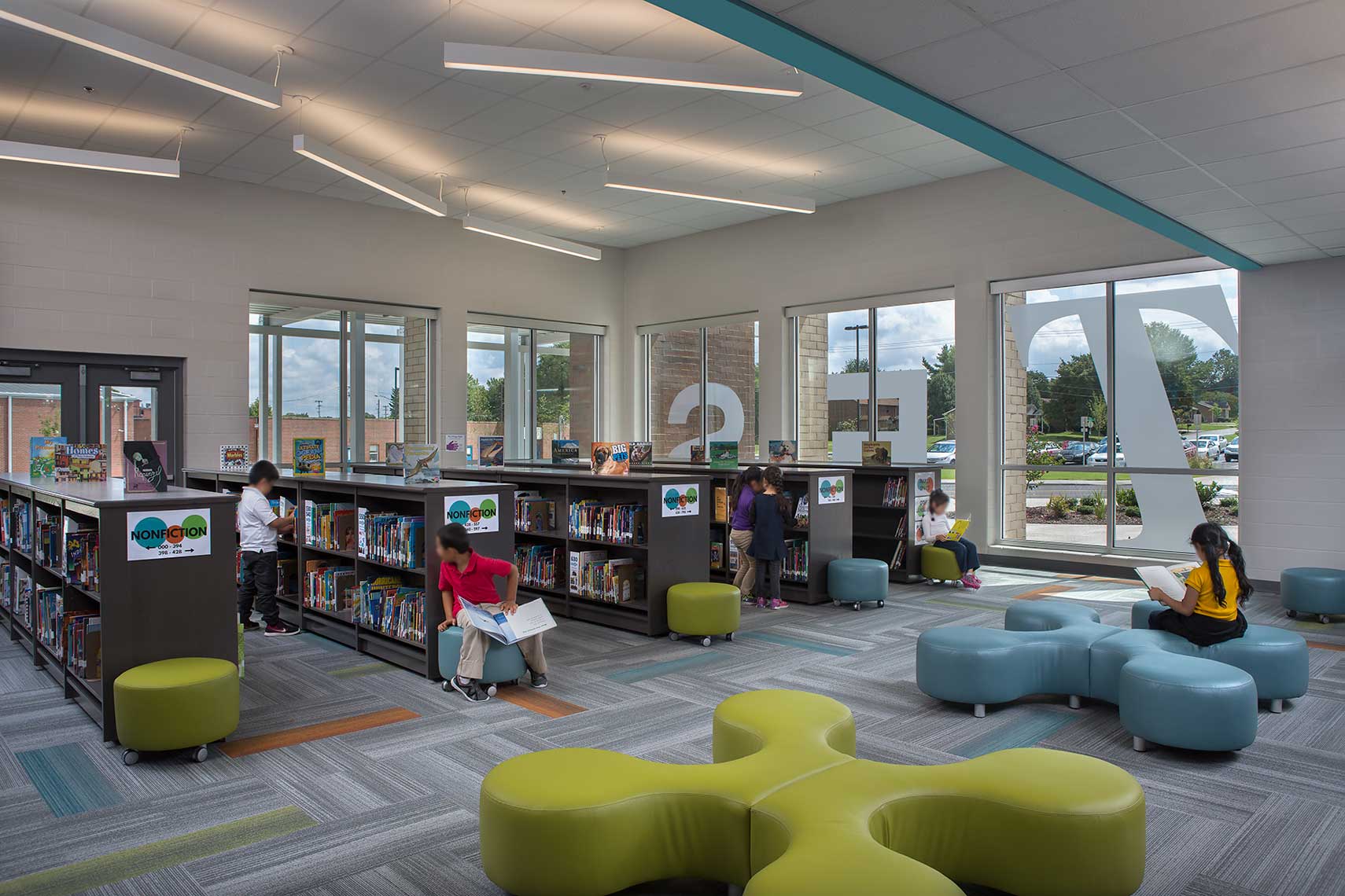 Tusculum Elementary School | Media Center<br>Binkley Garcia Architecture