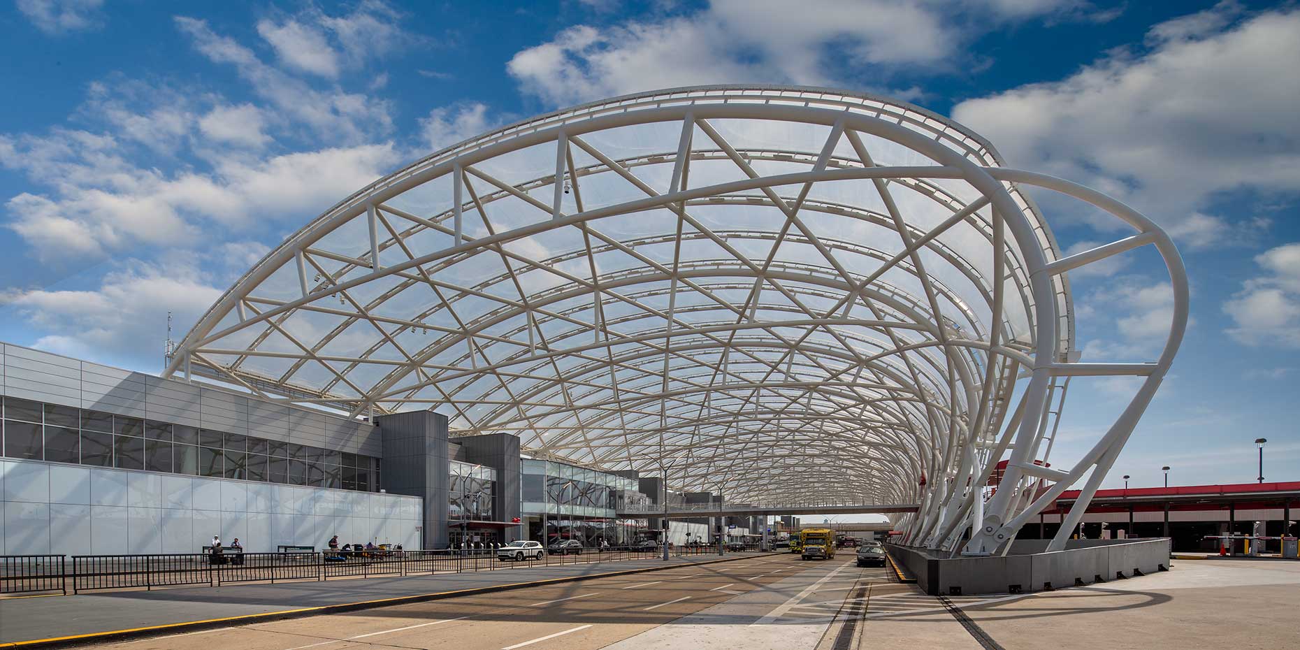 The South Terminal canopy at Hartsfield Jackson Atlanta International Airport