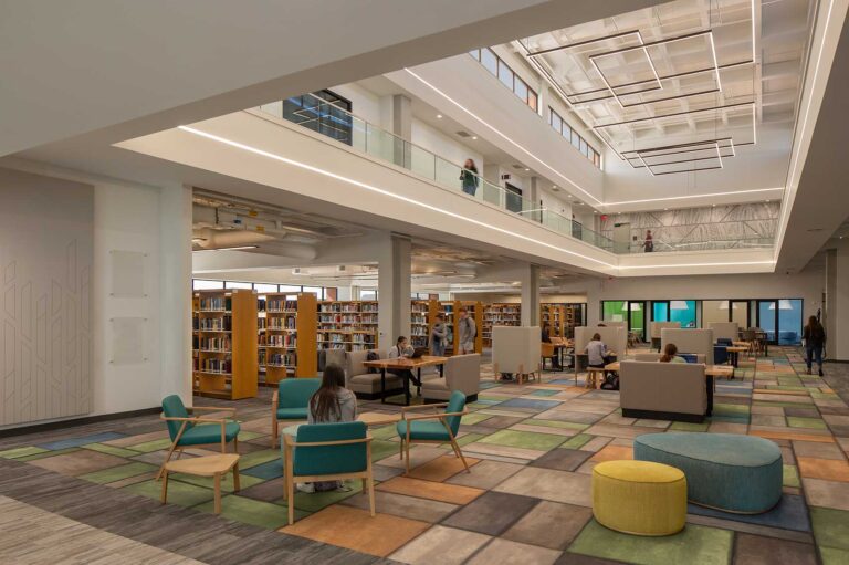 A view of the library at Abraham Baldwin Agricultural College Carlton Center