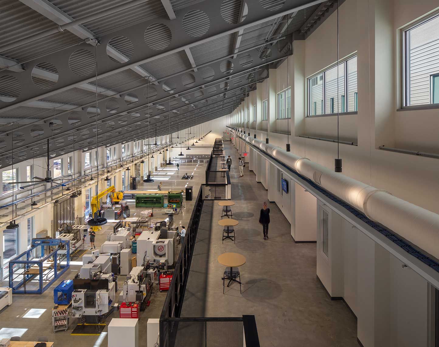A high view of the beautifully designed production area at GA Southern Engineering