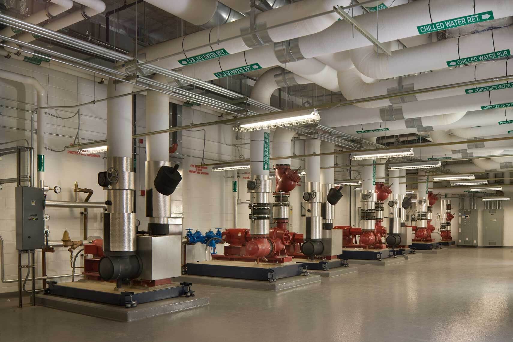 A view of a clean and efficient physical plant at the Parker H. Petit Science Center at Georgia State University